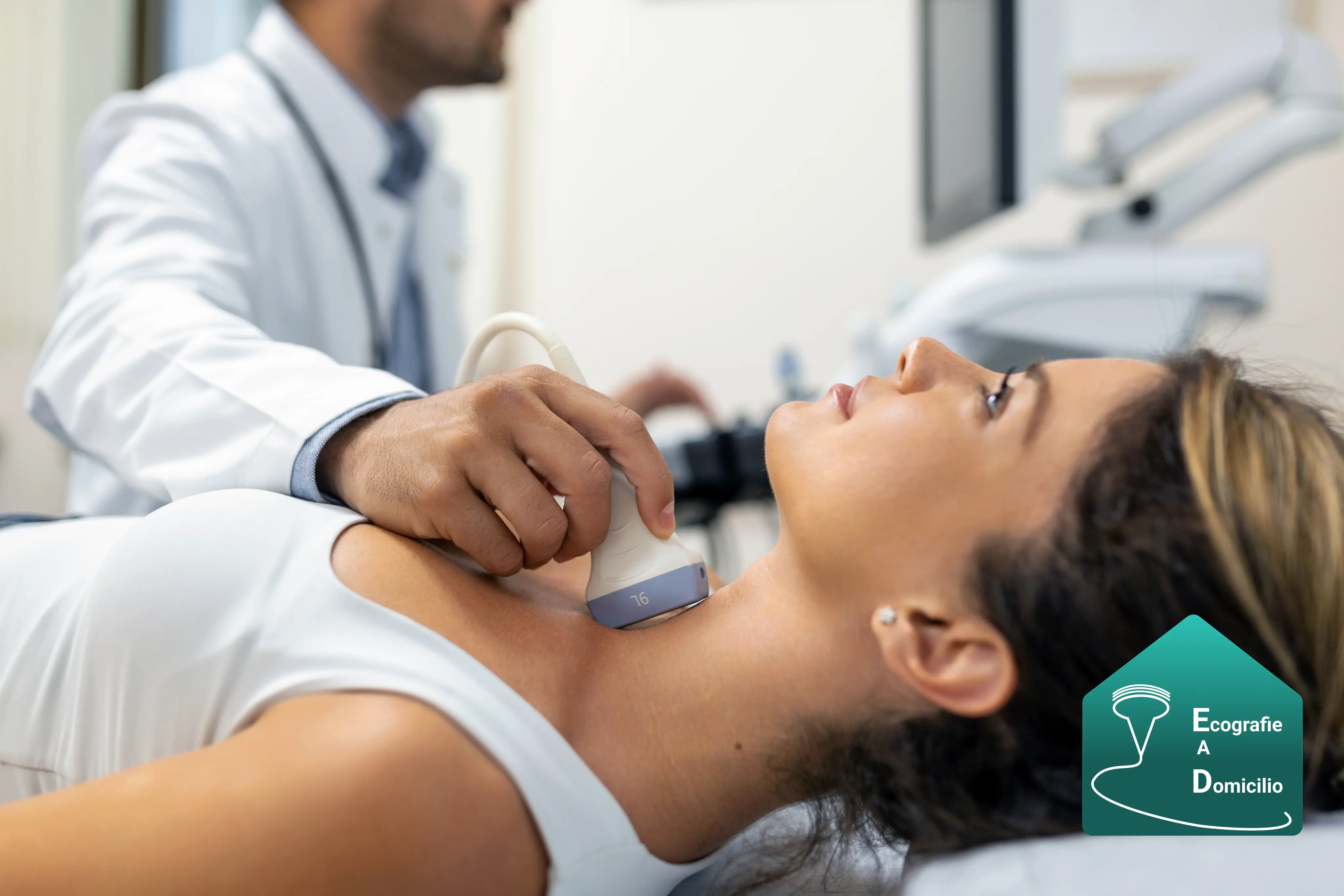Medico radiologo esegue ecografia su collo a domicilio a Pistoia e provincia